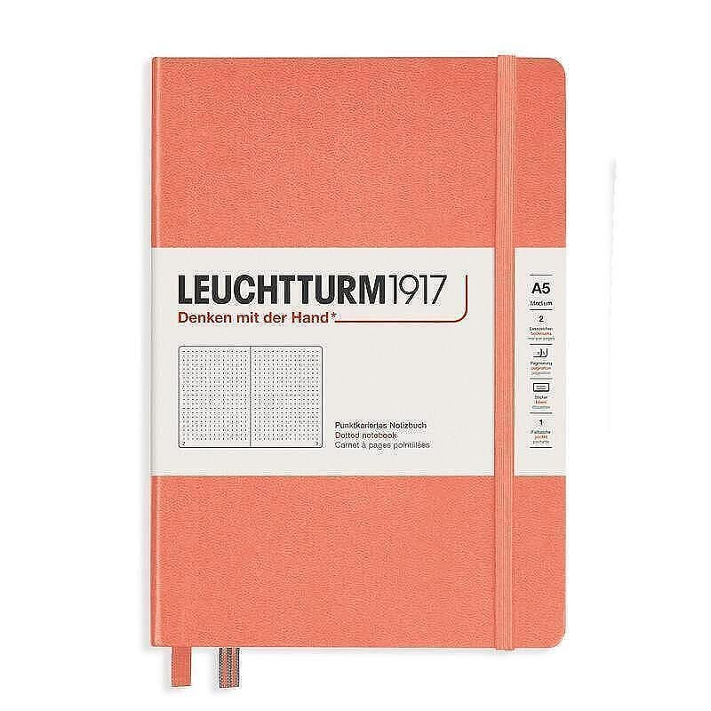 Тефтер А5 Leuchtturm1917 Muted Colors Collection Bellini, твърди корици, на точки