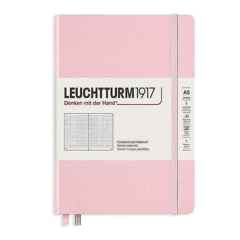Тефтер А5 Leuchtturm1917 Muted Colors Collection Powder, твърди корици, на точки