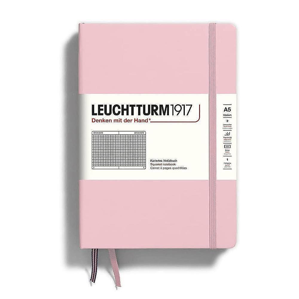 Тефтер А5 Leuchtturm1917 Muted Colors Collection Powder, твърди корици, на квадратчета