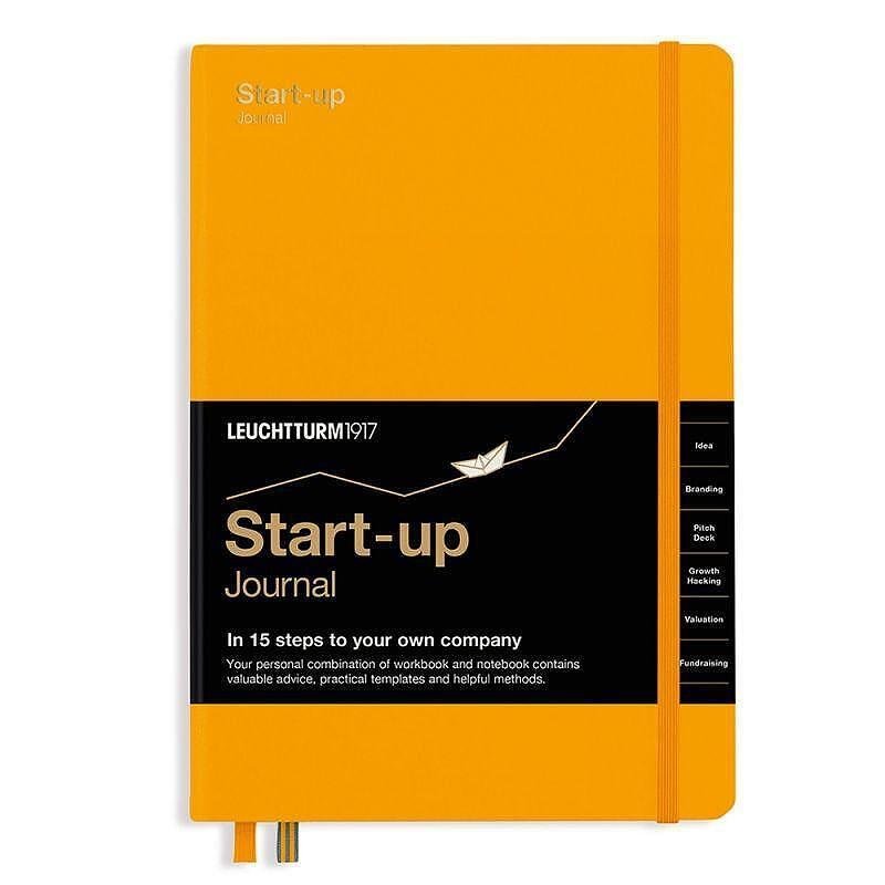 Тефтер А5 Leuchtturm1917 Start-up Journal, Rising Sun, твърди корици, на Английски