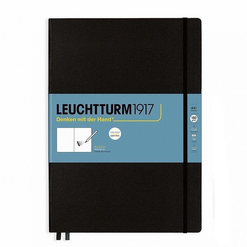 Тефтер А4+ Leuchtturm1917 New Sketchbook Master Black, твърди корици