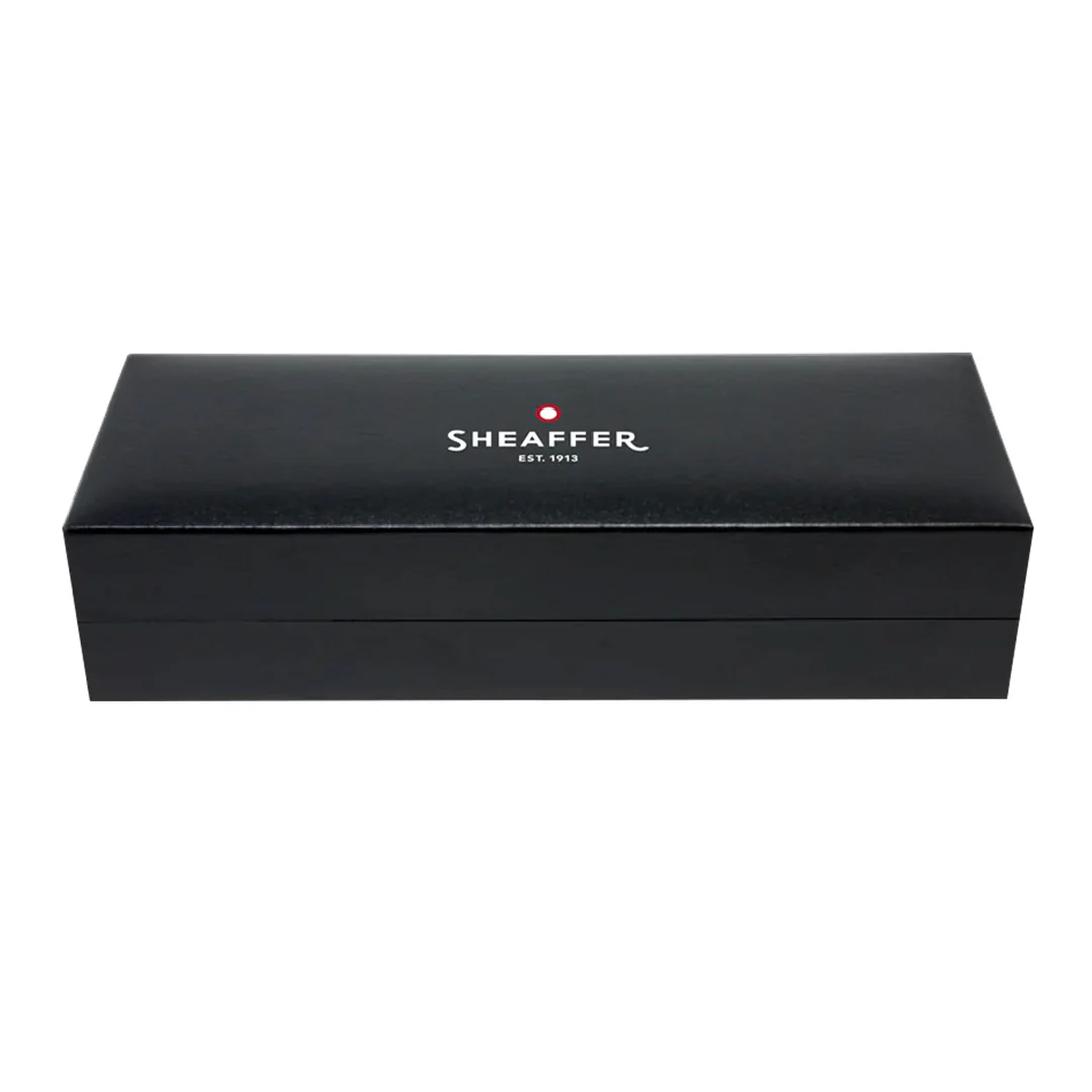 Писалка Sheaffer - 100 Matte Nickel Cap and Barrel, черна - 2