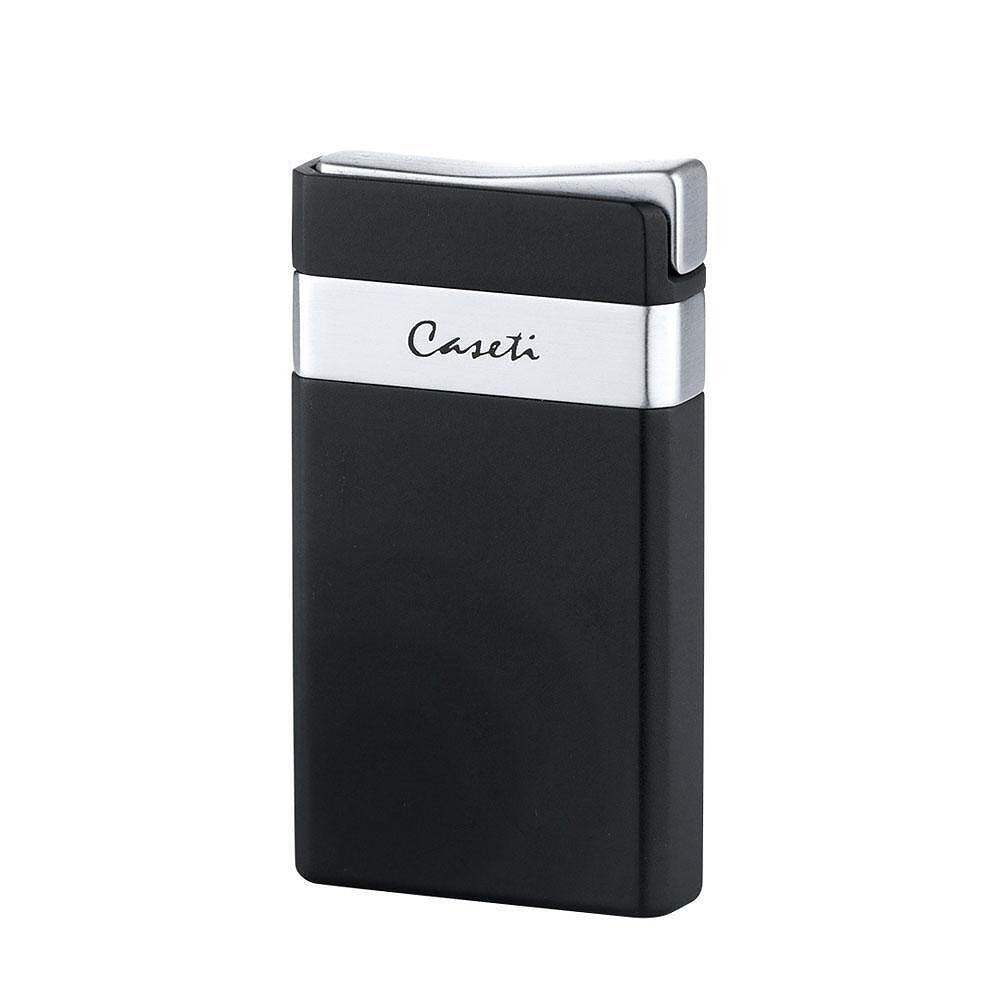 Запалка Caseti - Black Matte & Chrome, с Jet пламък