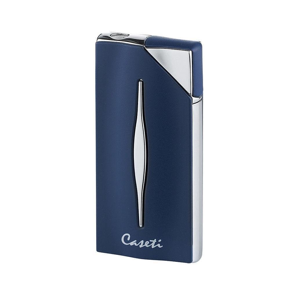 Запалка Caseti - Blue Matte & Chrome, с Jet пламък
