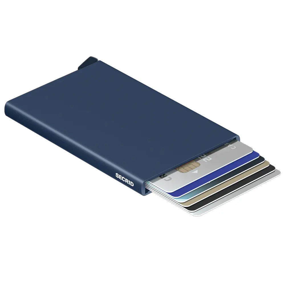Автоматичен калъф за карти SECRID - C-Navy, с RFID защита - 3