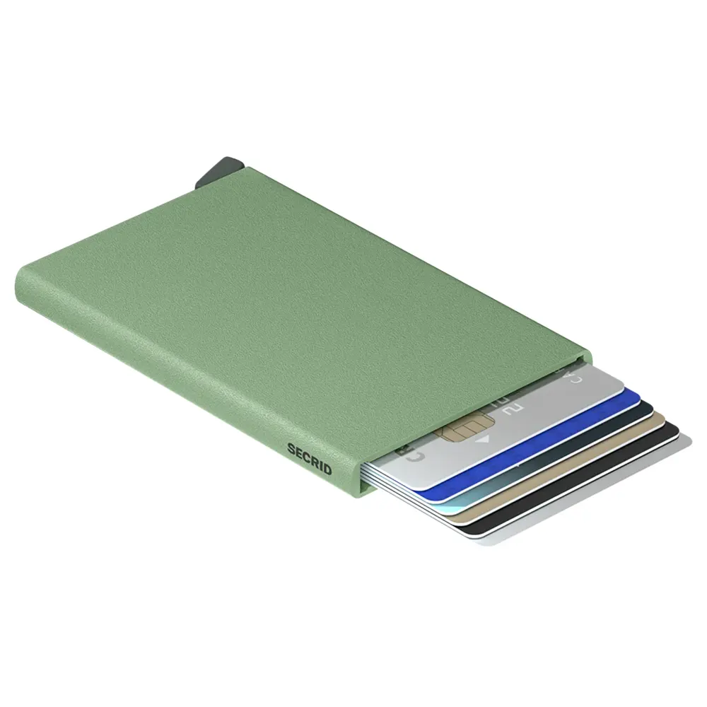 Автоматичен калъф за карти SECRID - Powder Pistachio, с RFID защита - 3