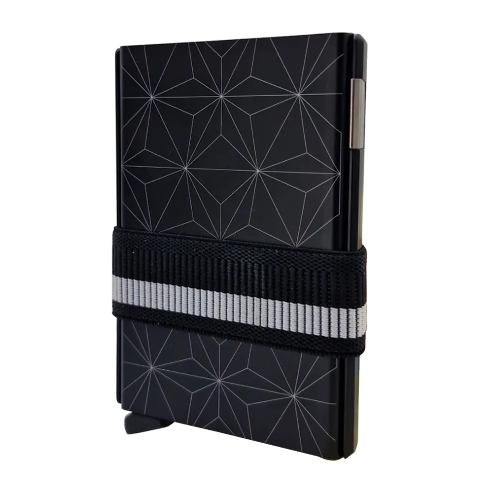 Портфейл SECRID - CS-Snowflake Black, с RFID защита