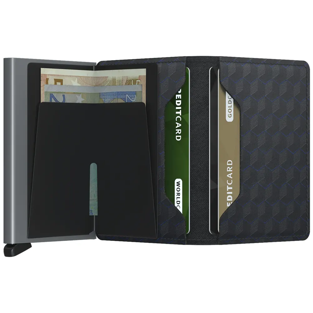 Портфейл SECRID - Slim Optical Black-Titanium, с RFID защита - 3