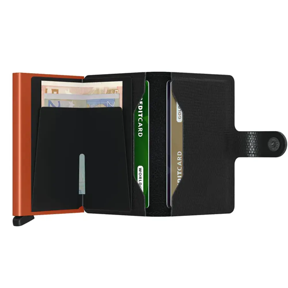 Портфейл SECRID - Mini Rango Black-Orange, с RFID защита - 3