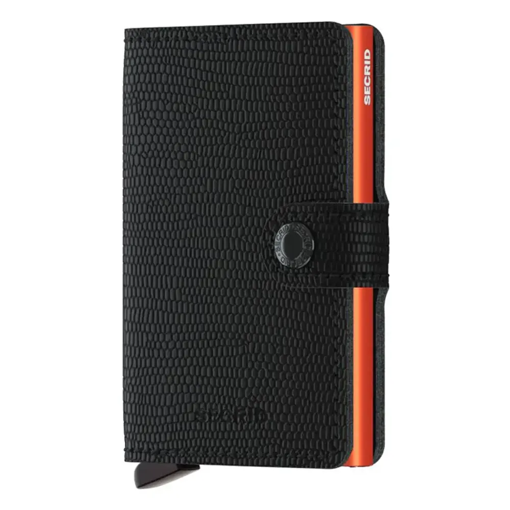 Портфейл SECRID - Mini Rango Black-Orange, с RFID защита