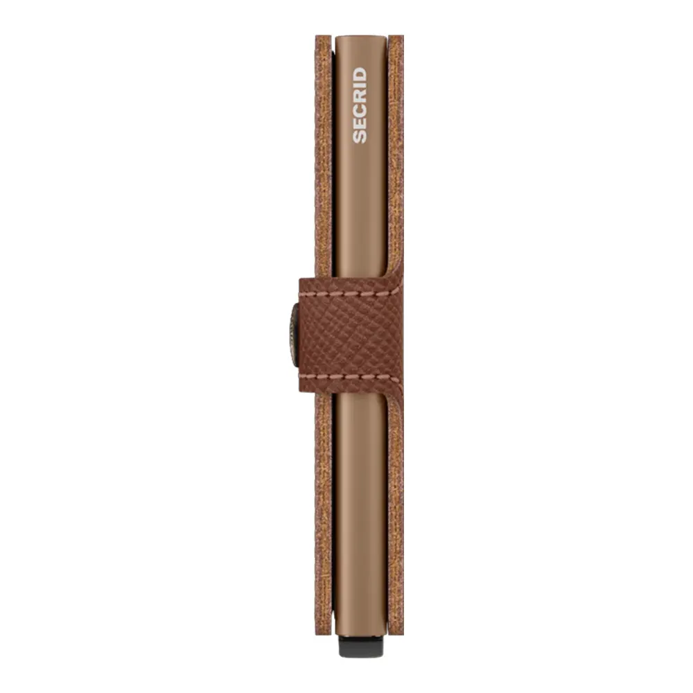 Портфейл SECRID - Mini Saffiano Caramel, с RFID защита - 4