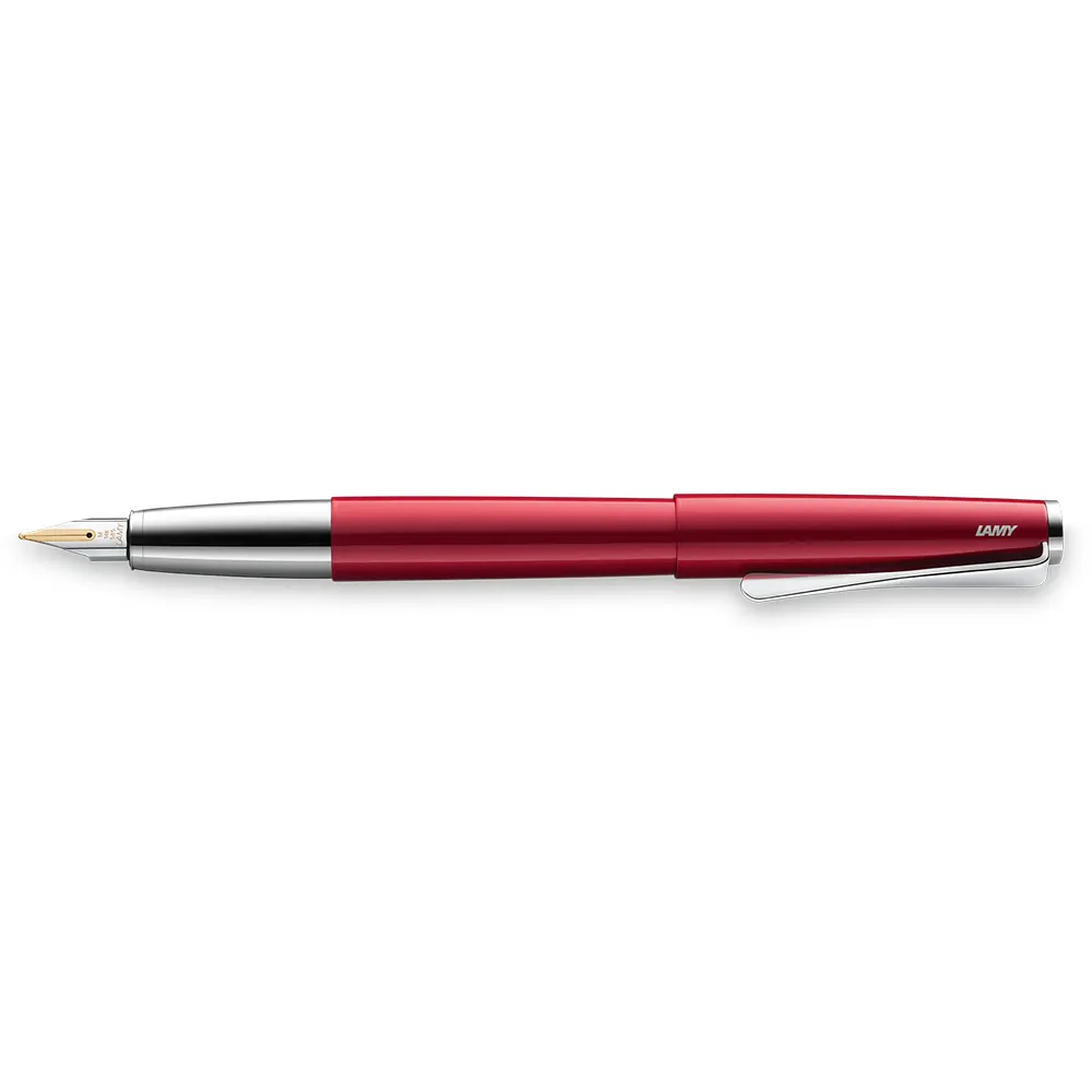 Писалка Lamy - Studio Piano Red, М размер златно перо, червен лак - 2