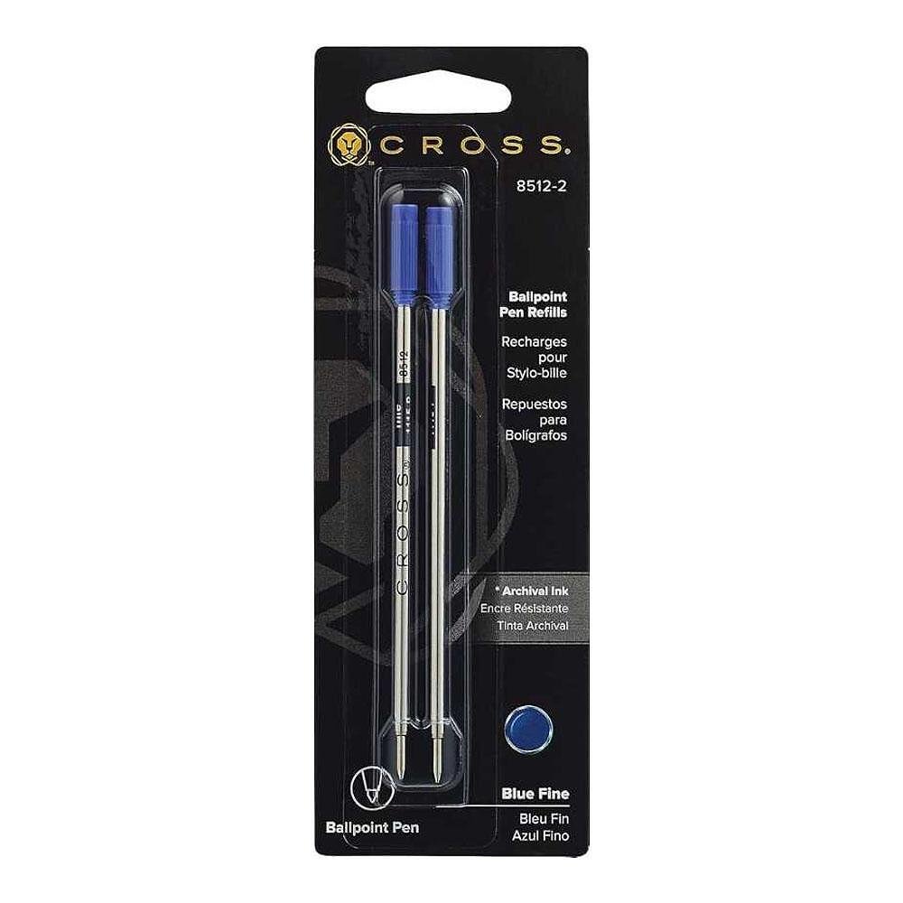 Пълнители за химикалки Cross Slim - 2бр. Medium, сини