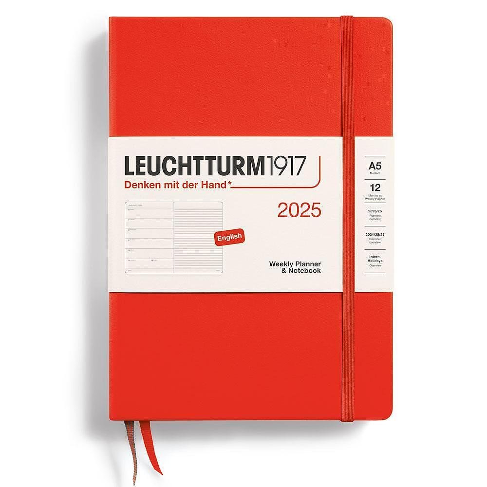Тефтер А5 Leuchtturm1917 Weekly Planner & Notebook 2025, Lobster