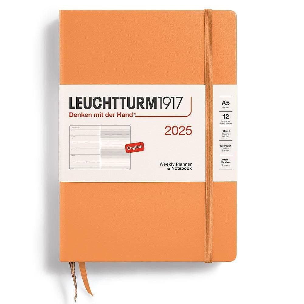Тефтер А5 Leuchtturm1917 Weekly Planner & Notebook 2025, Apricot