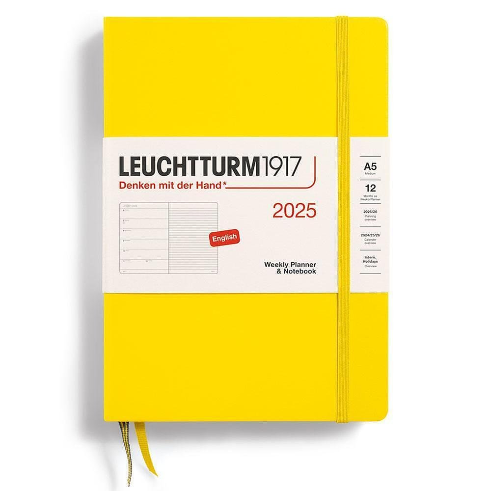 Тефтер А5 Leuchtturm1917 Weekly Planner & Notebook 2025, Lemon