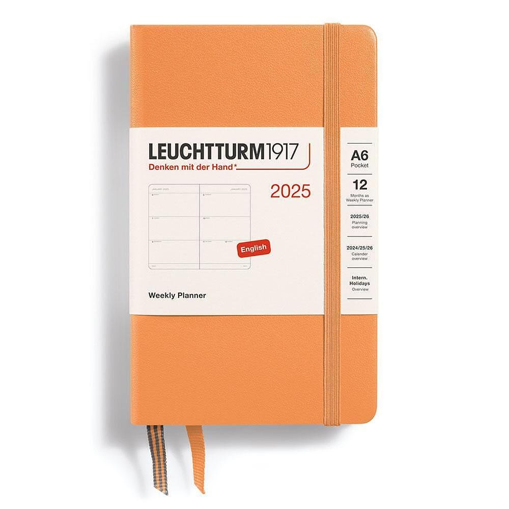 Тефтер A6 Leuchtturm1917 Weekly Planner Pocket 2025, Apricot