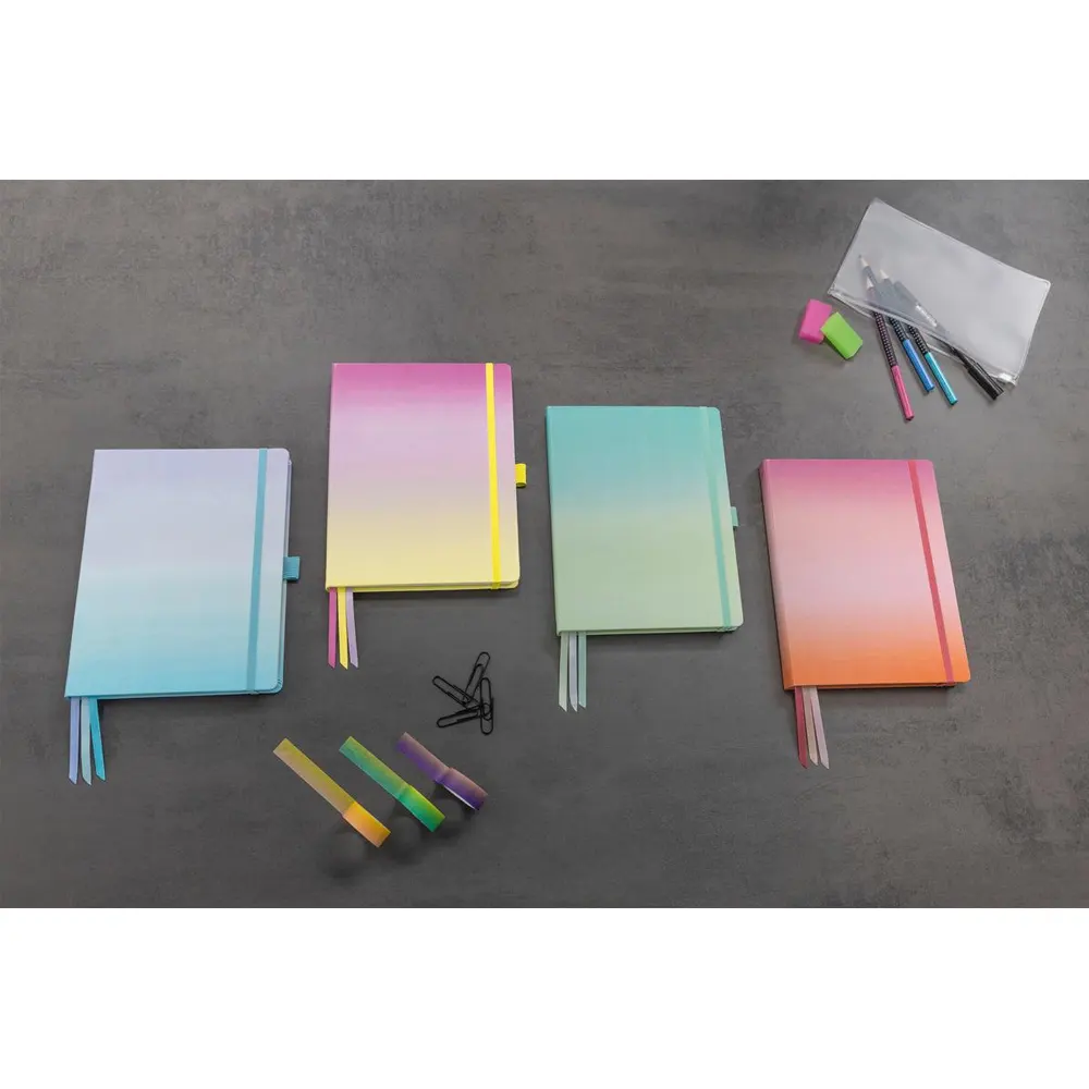 Тефтер Sigel Bullet Journal - Jolie, Gradient Sunset, A5+, твърда корица, на точки - 3