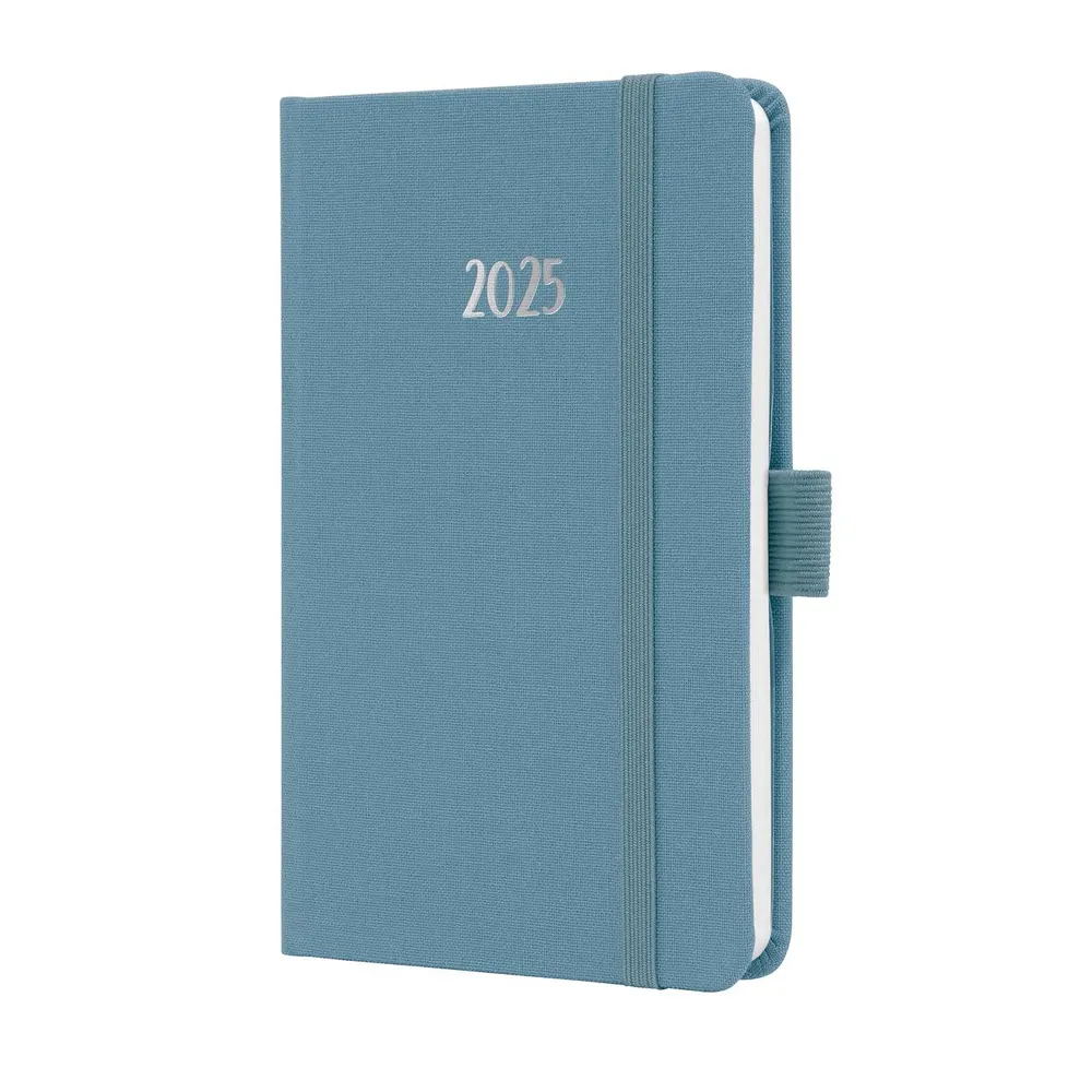 Седмичен тефтер-органайзер Sigel - Jolie, Powder Blue, 2025, A6, твърда корица - 2