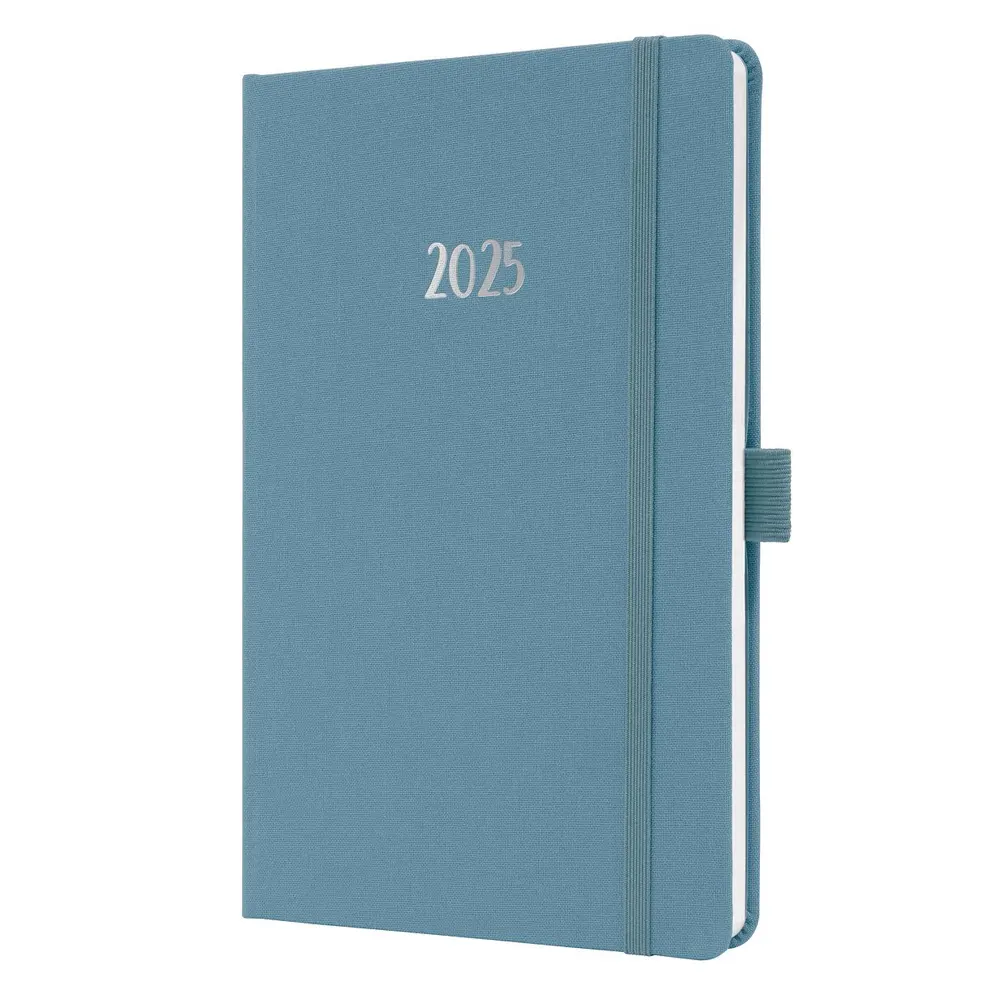 Седмичен тефтер-органайзер Sigel - Jolie, Powder Blue, 2025, A5, твърда корица - 2