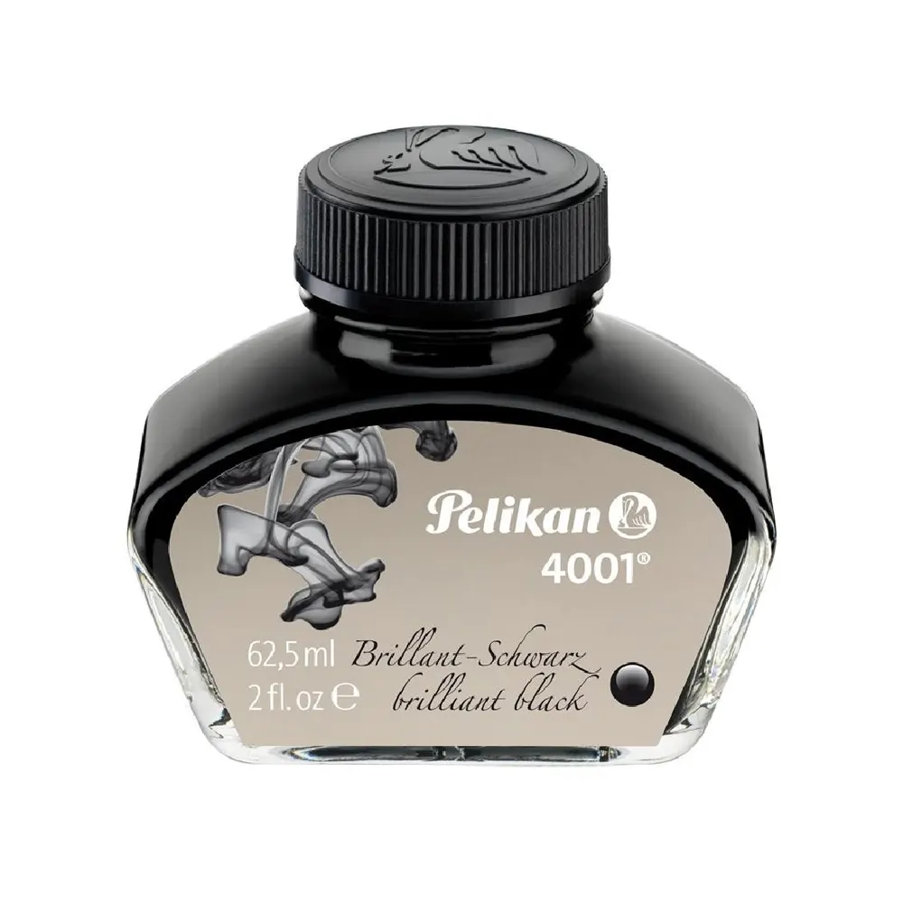 Мастилница Pelikan - Brilliant Black, 62.5 мл