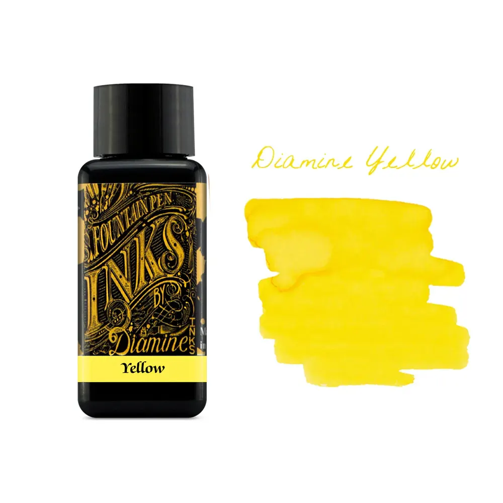Мастилница Diamine - Yellow, 30 мл
