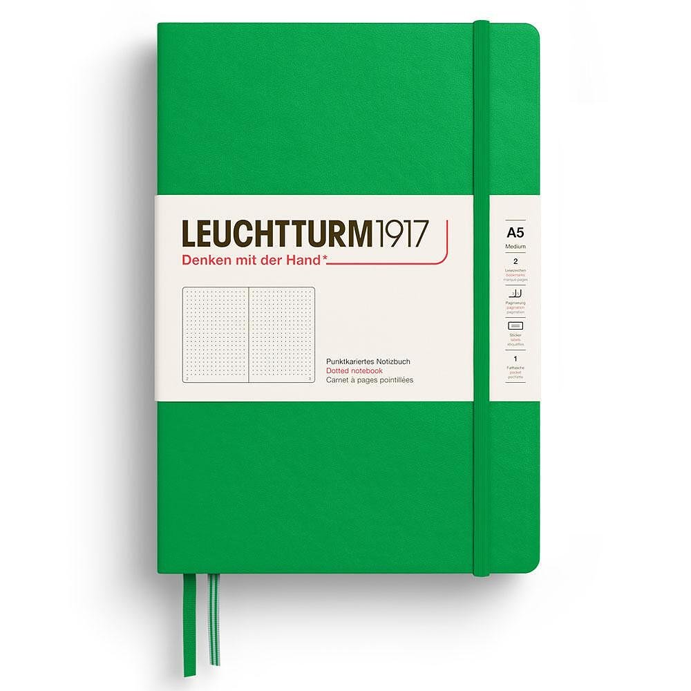 Тефтер Leuchtturm1917 New Colours 2025 -Spring Leaf, A5, твърди корици, на точки