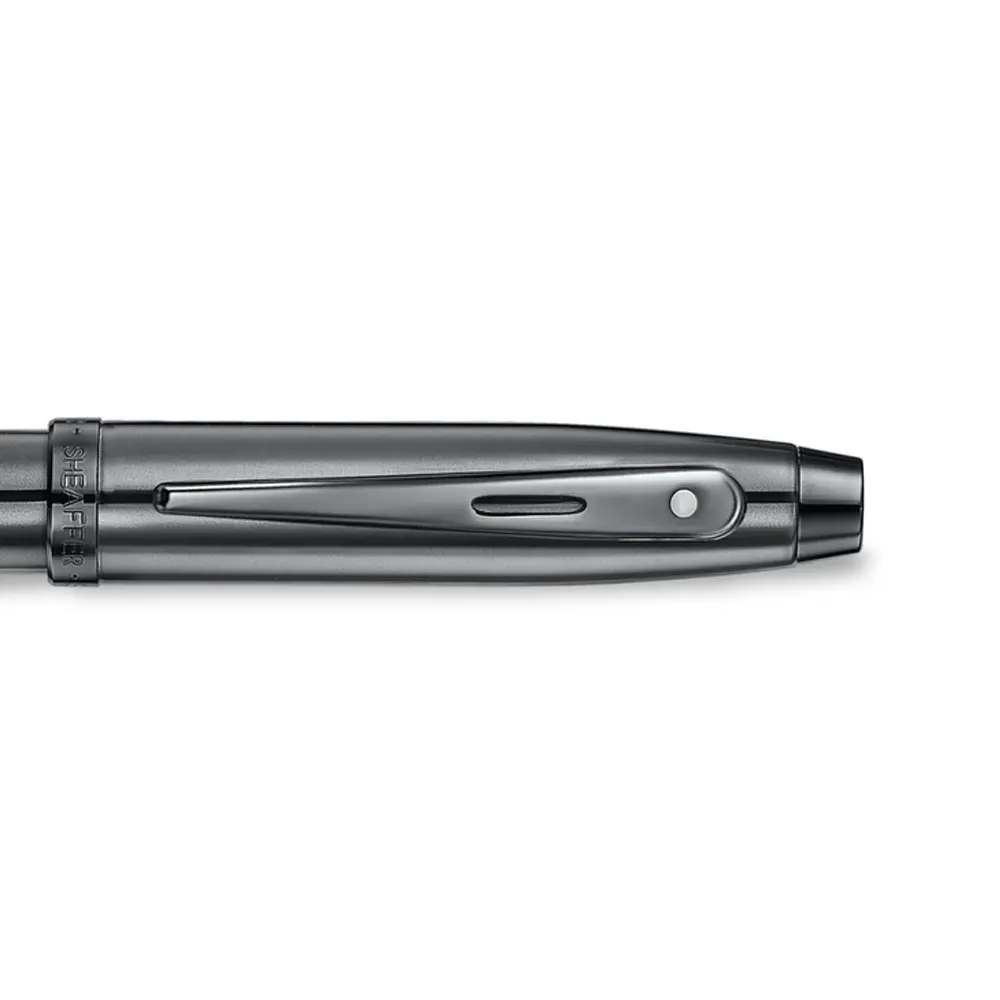 Писалка Sheaffer 100 - Shiny Dark Grey Gun Metal with PVD Trims, размер M - 5