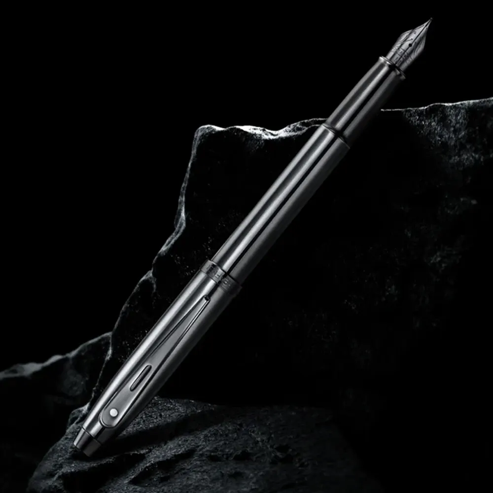 Писалка Sheaffer 100 - Shiny Dark Grey Gun Metal with PVD Trims, размер M - 7