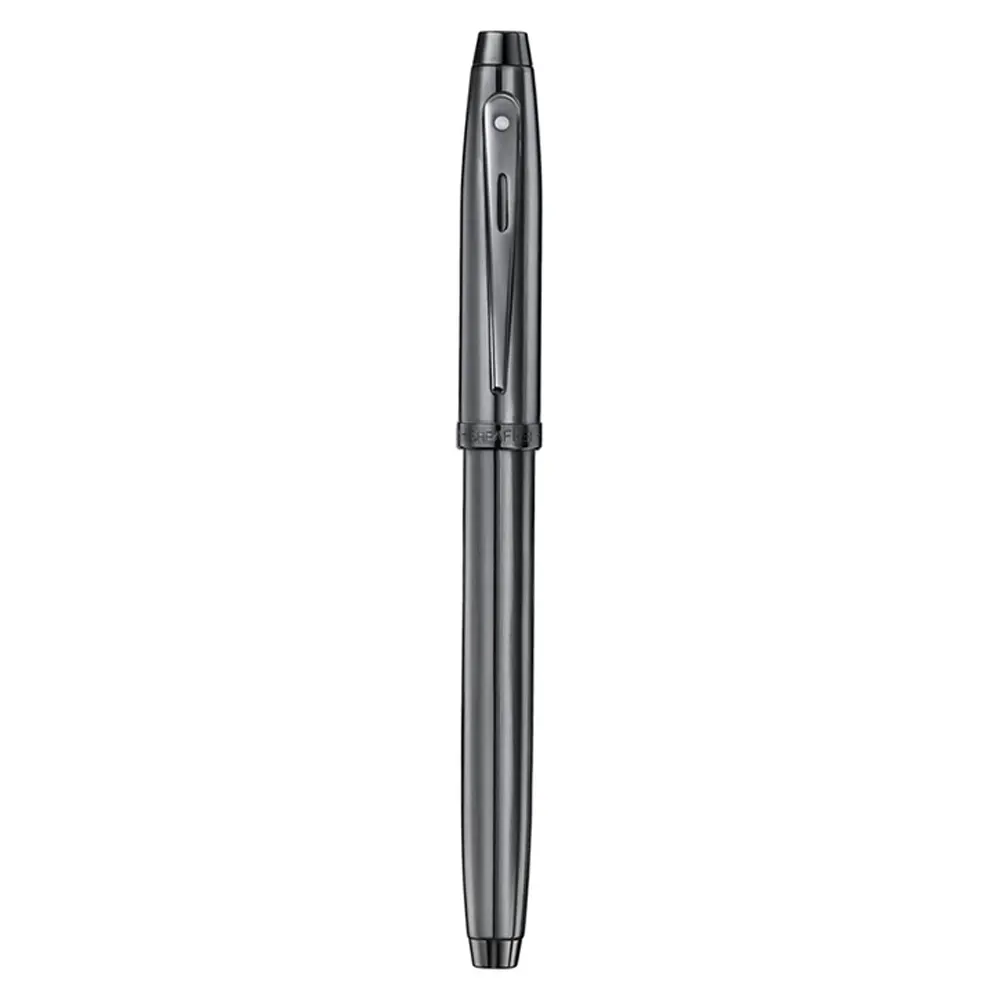 Писалка Sheaffer 100 - Shiny Dark Grey Gun Metal with PVD Trims, размер F - 3