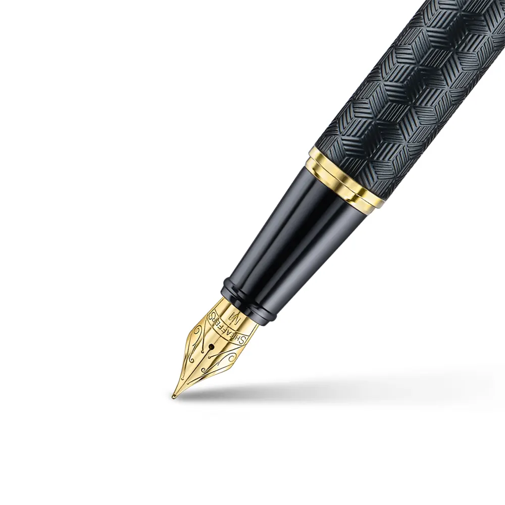 Писалка Sheaffer 300 - Engraved Matt Black Barrel and Shine Chrome Cap, размер М - 5
