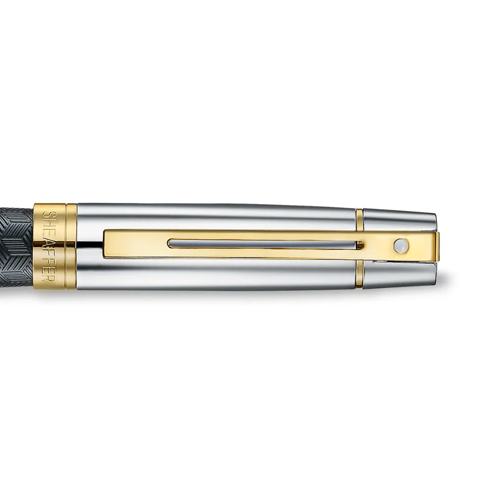 Писалка Sheaffer 300 - Engraved Matt Black Barrel and Shine Chrome Cap, размер F - 6