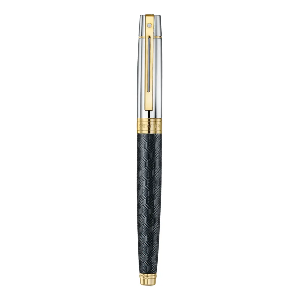 Ролер Sheaffer 300 - Engraved Matt Black Barrel and Shine Chrome Cap - 2