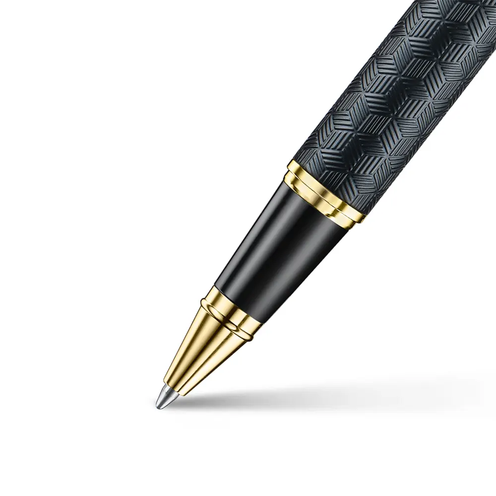 Ролер Sheaffer 300 - Engraved Matt Black Barrel and Shine Chrome Cap - 5