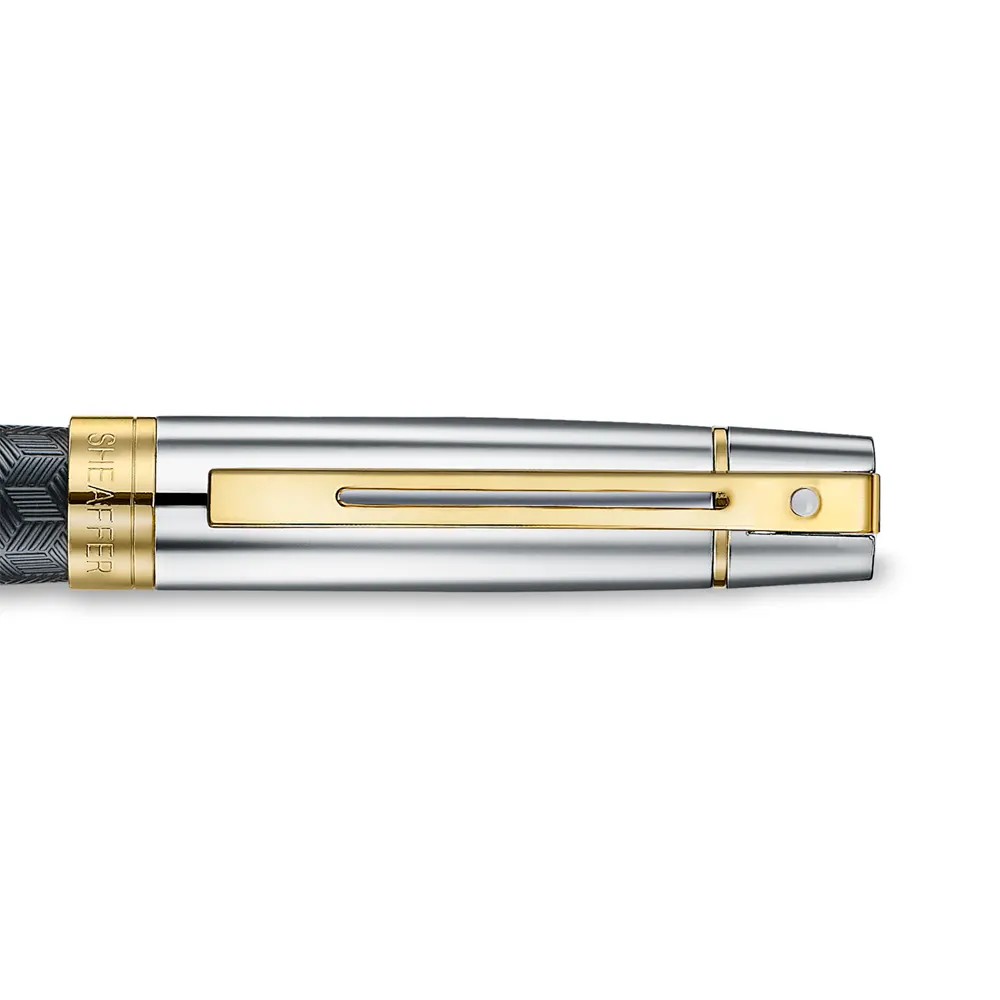 Ролер Sheaffer 300 - Engraved Matt Black Barrel and Shine Chrome Cap - 6