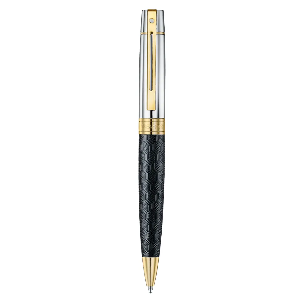 Химикалка Sheaffer 300 - Engraved Matt Black Barrel and Shine Chrome Cap - 2