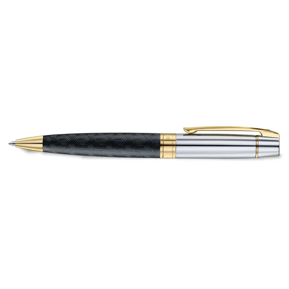 Химикалка Sheaffer 300 - Engraved Matt Black Barrel and Shine Chrome Cap - 4