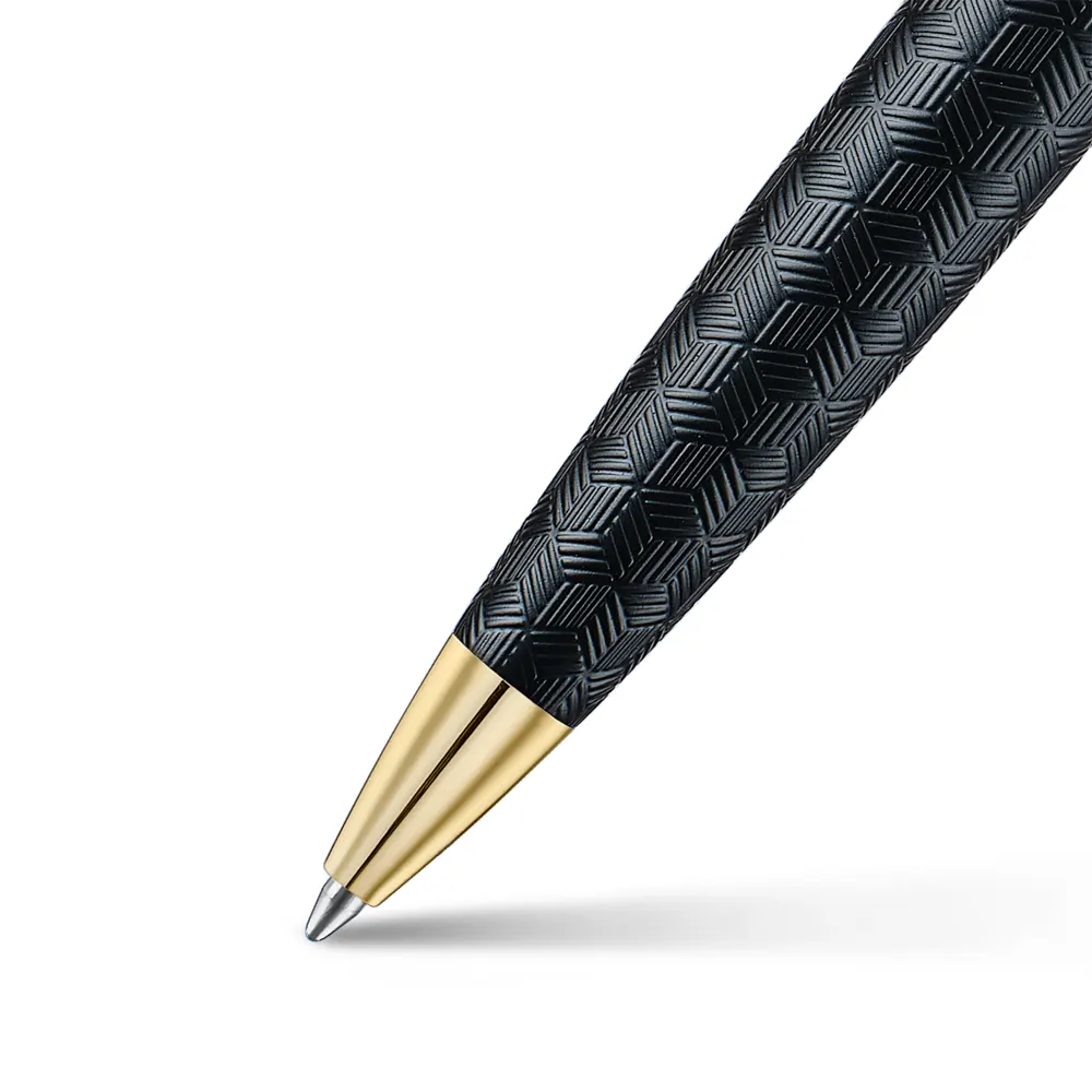 Химикалка Sheaffer 300 - Engraved Matt Black Barrel and Shine Chrome Cap - 5