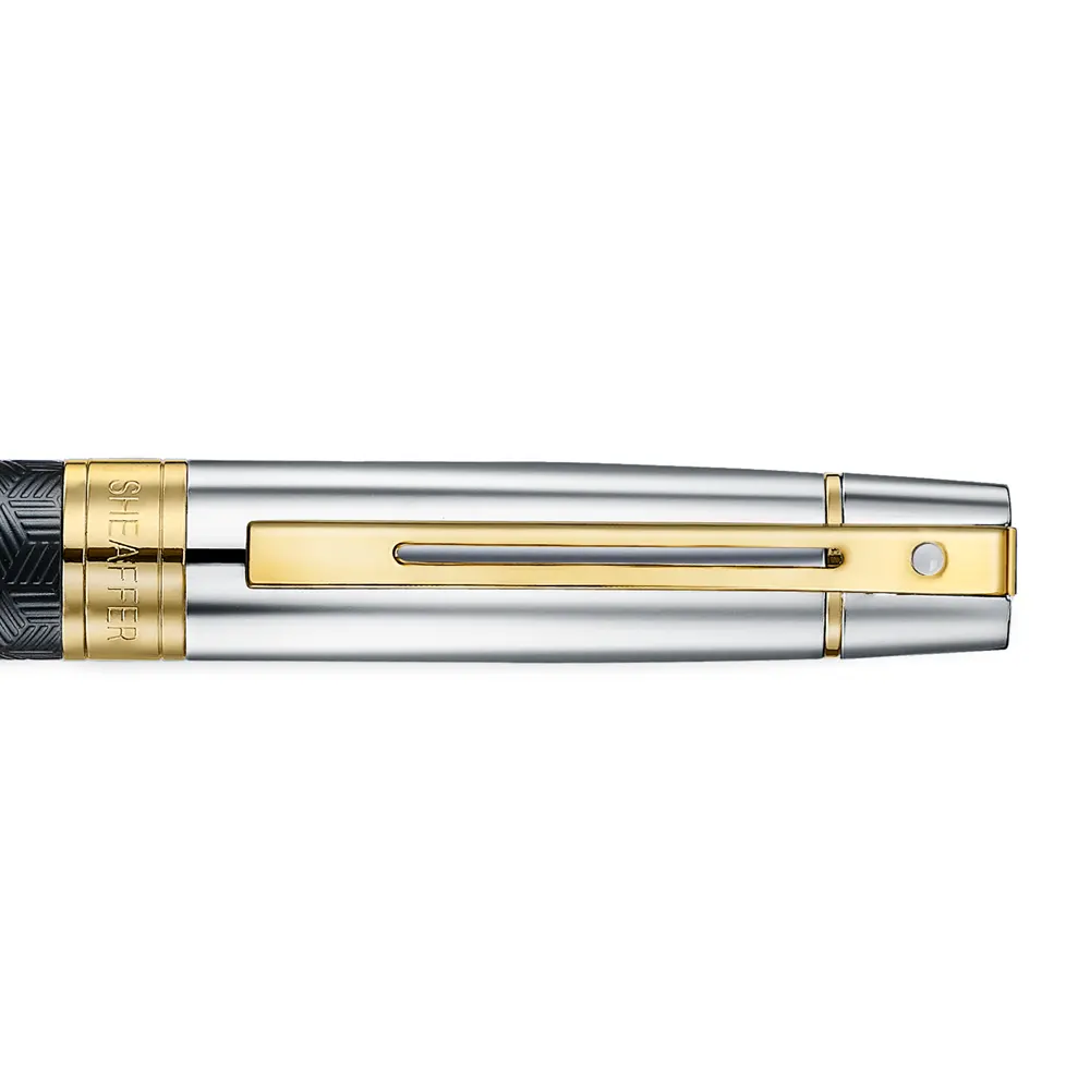 Химикалка Sheaffer 300 - Engraved Matt Black Barrel and Shine Chrome Cap - 6