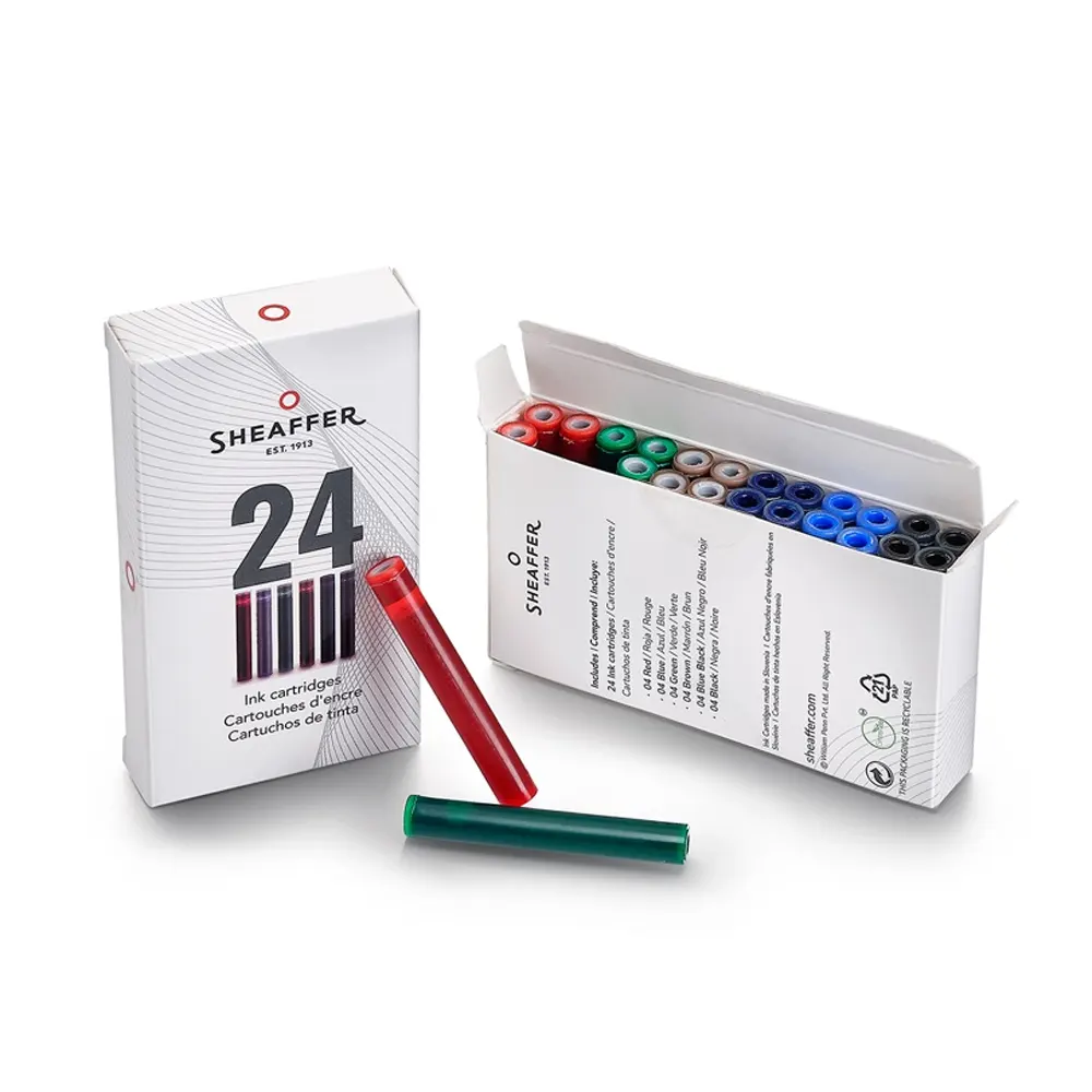 Калиграфски комплект Sheaffer - Maxi Kit, 3 бр писалки и 24 патрончета - 7