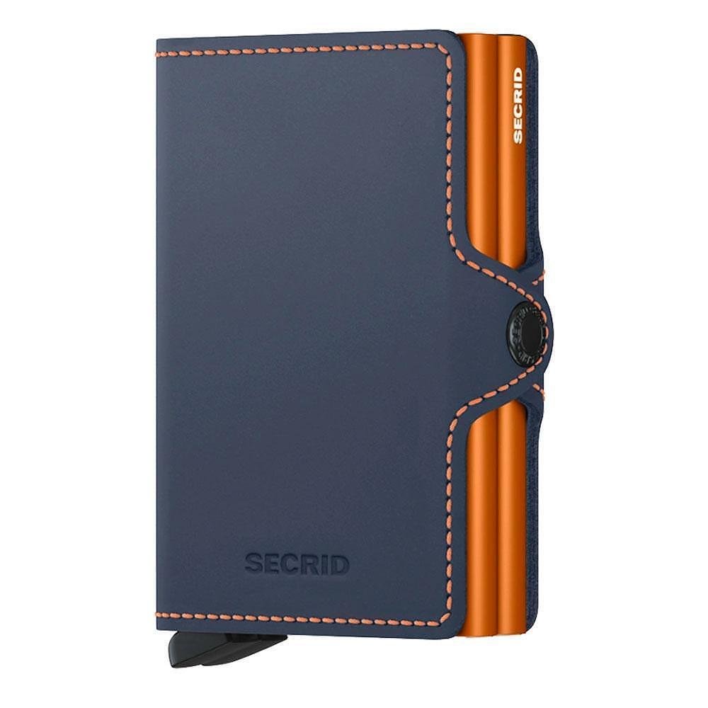 Портфейл SECRID - Twin Night Blue & Orange, с RFID защита
