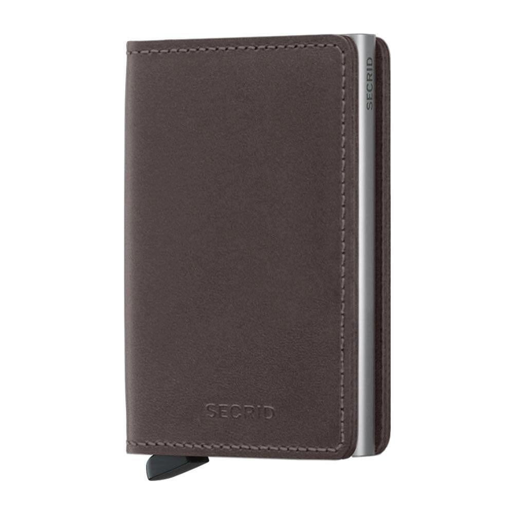 Портфейл SECRID - Slim Original Dark Brown, с RFID защита