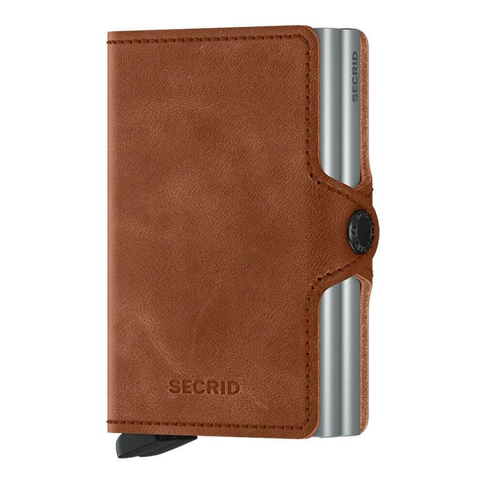 Портфейл SECRID - Twin Cognac-Silver, с RFID защита