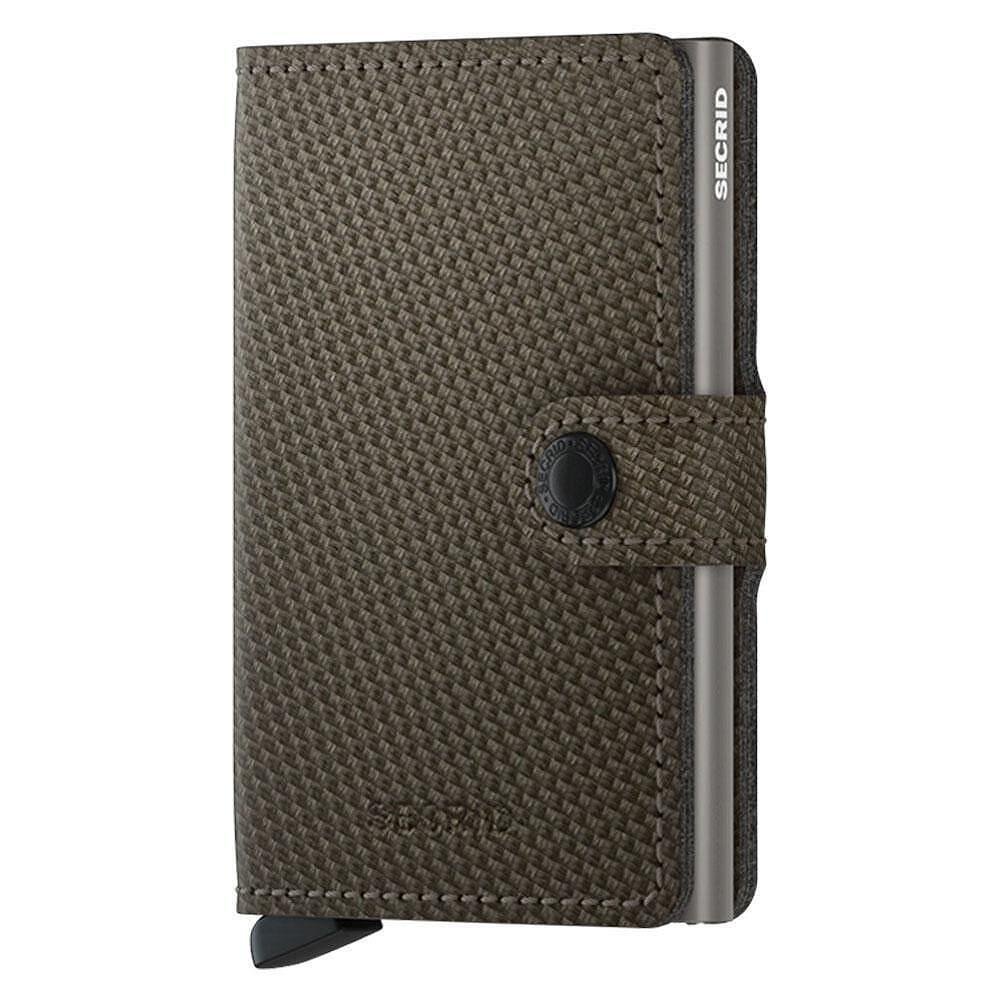 Портфейл SECRID - Mini Carbon Khaki, с RFID защита