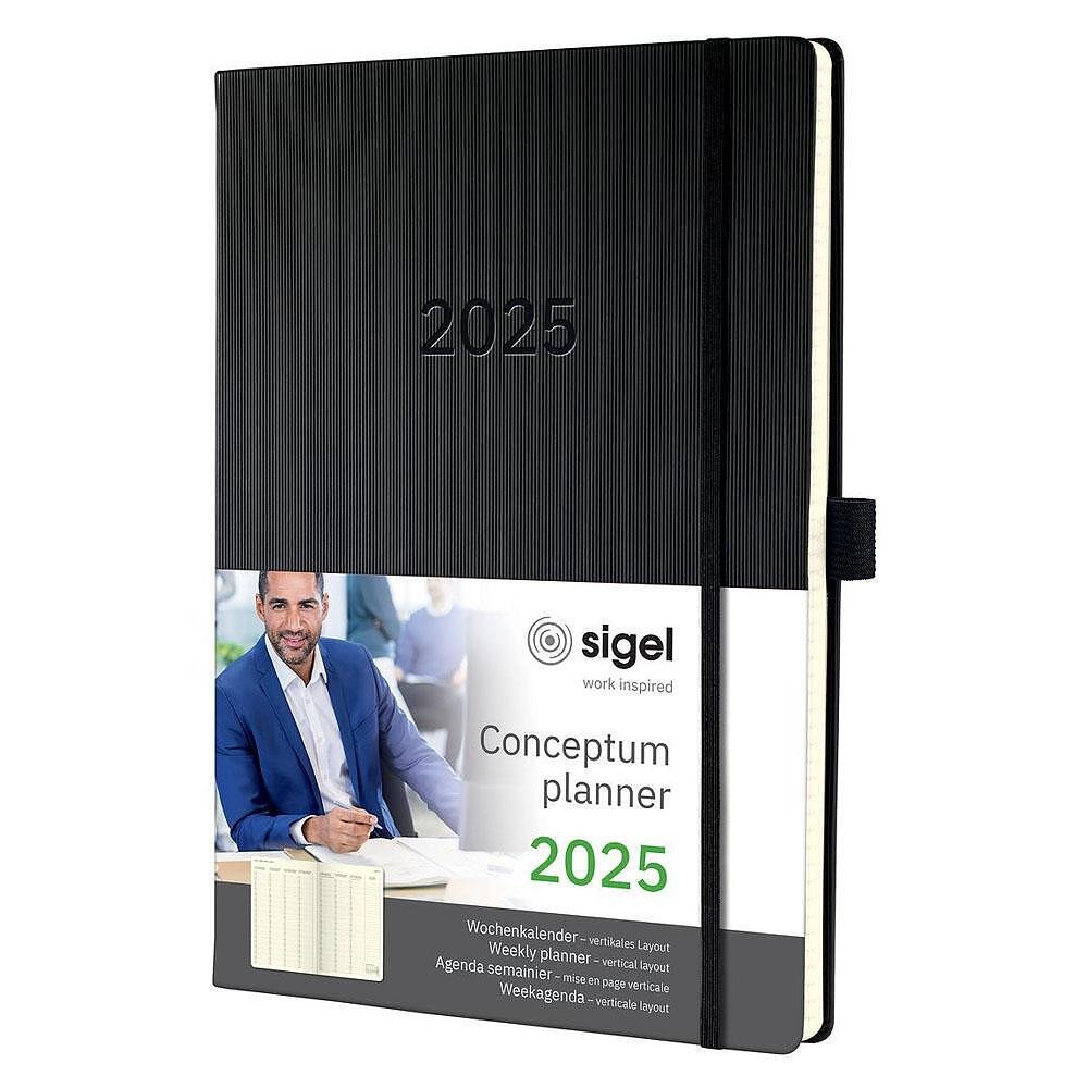Седмичен календар-бележник Sigel CONCEPTUM® 2025, А4+