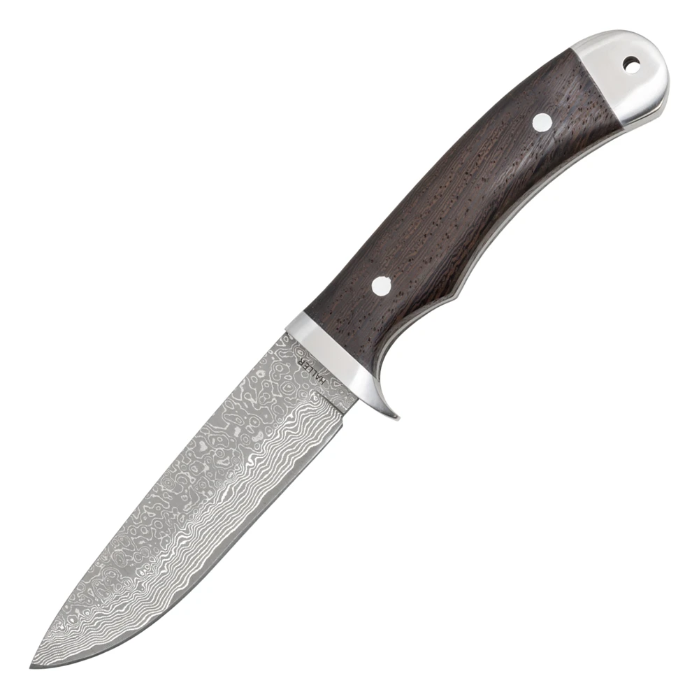 Универсален нож Haller - Damascus Knife Wenge, 10см острие от дамаска стомана, дръжка венге