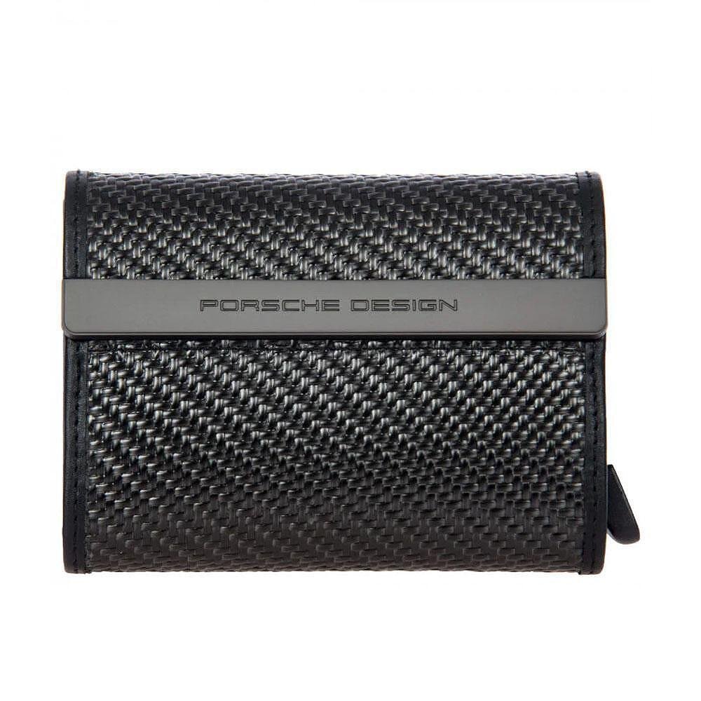 Калъф за кредитни карти Porsche Design Carbon X Secrid, RFID защита, черен