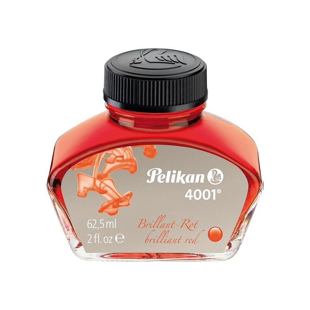 Мастилница Pelikan - Brilliant Red, 62.5 мл