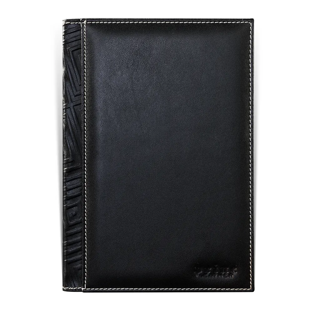 Комплект тефтер Princ Leather Business 885 + калъф за пищещо средство, в черен цвят - 2