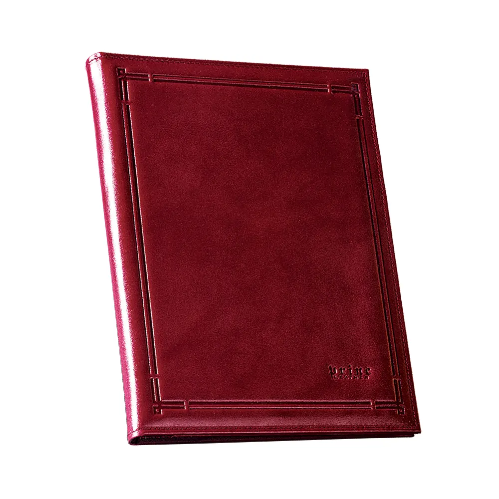 Кожена папка Princ Leather, А4, бордо